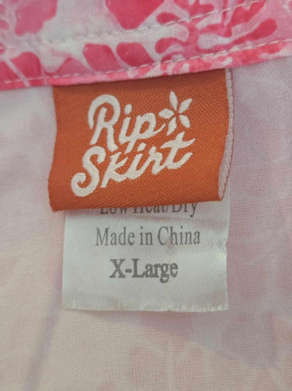 Ripskirt Hawaii Pink Floral Print Wrap Skirt XL (7935) - Picture 3 of 4